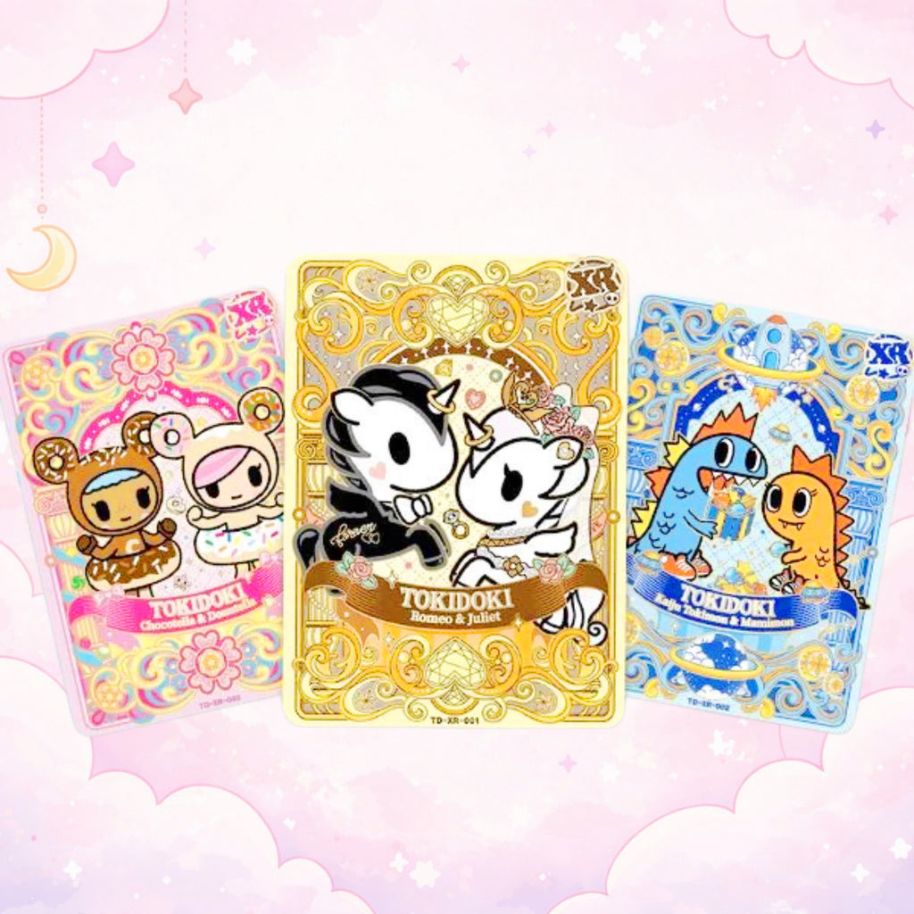 tokidoki Wonder Voyage collectible trading cards close up